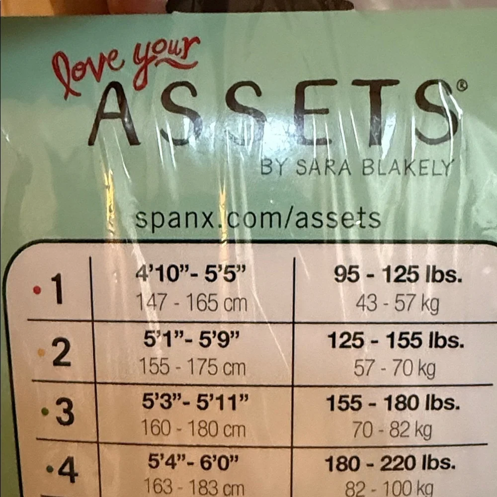 SPANX Love Your Assets Black Leg Tights, Sz 2, See Photo For Fit